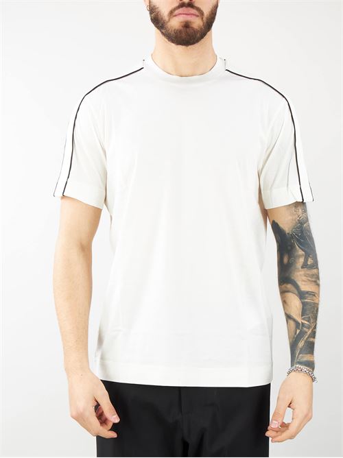 T-shirt in jersey misto lyocell con tape logo a rilievo ASV Emporio Armani EMPORIO ARMANI | T-shirt | 3D1TD31JUVZ128